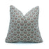 Titlee Indian Printed Jute Linen Boho Pillow Cover Peach Floral