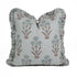 Amitabh Block Print Linen Ruffled Frill Cushion Cover