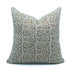 Suhana Bell Red Hand Block Print Jute Linen Cushion Case