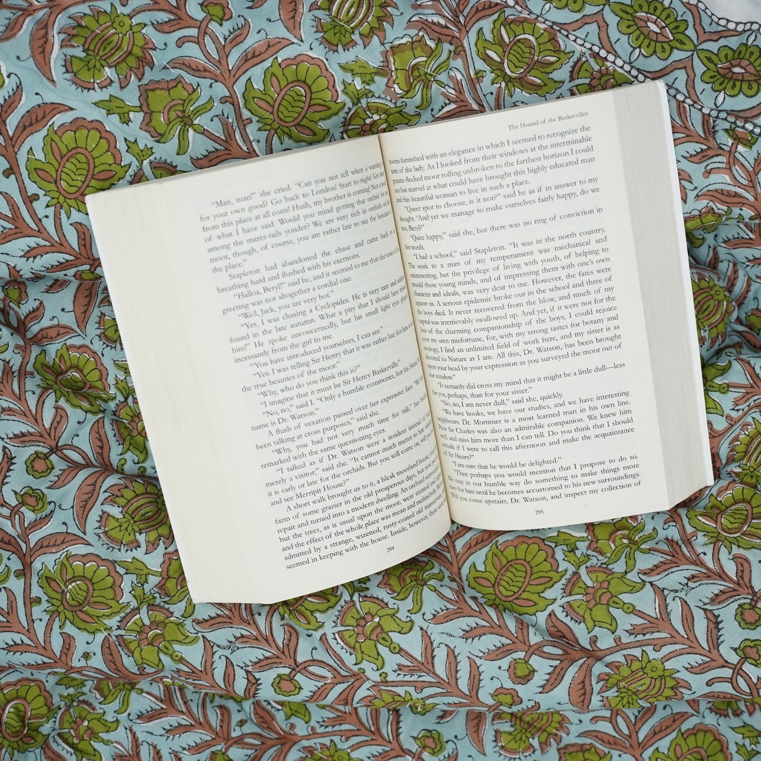 Jaipuri Jaal Hand Block Print Reversible Cotton Quilt