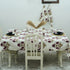 Handblock Printed Thick Cotton Tablecloth With Intricate Floral Pattern - Badshah By Fabdivine