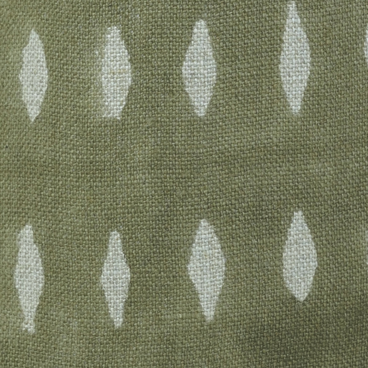 Omji Light Green Gray Mini Floral Thick Linen Detachable Lampshade