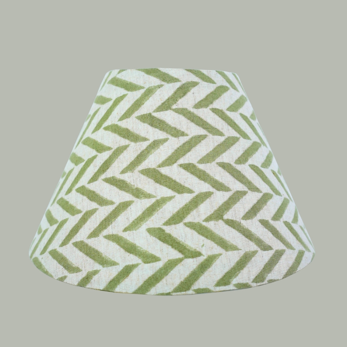 Jheel Green Pure Linen Handmade Detachable Indian Art Lampshade
