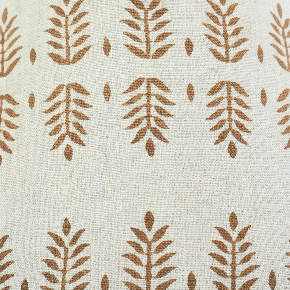 Handmade Darpan Brown Floral Linen Lampshade | Drum & Coolie Styles