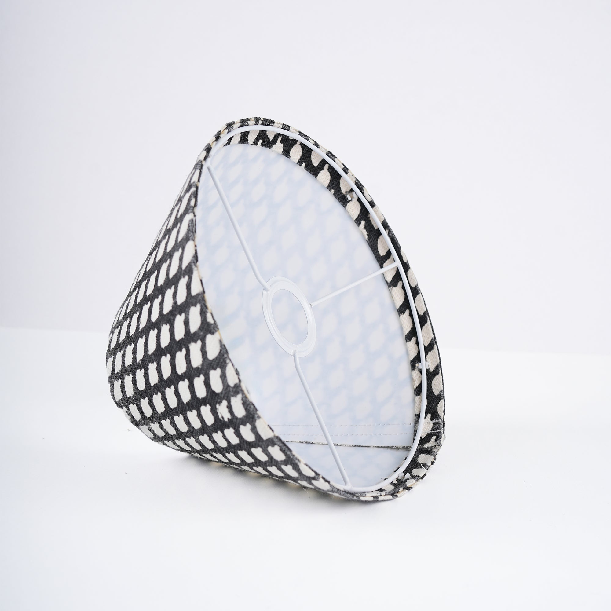 Handmade Off-White Linen Home Decor Lampshade - Khushbu