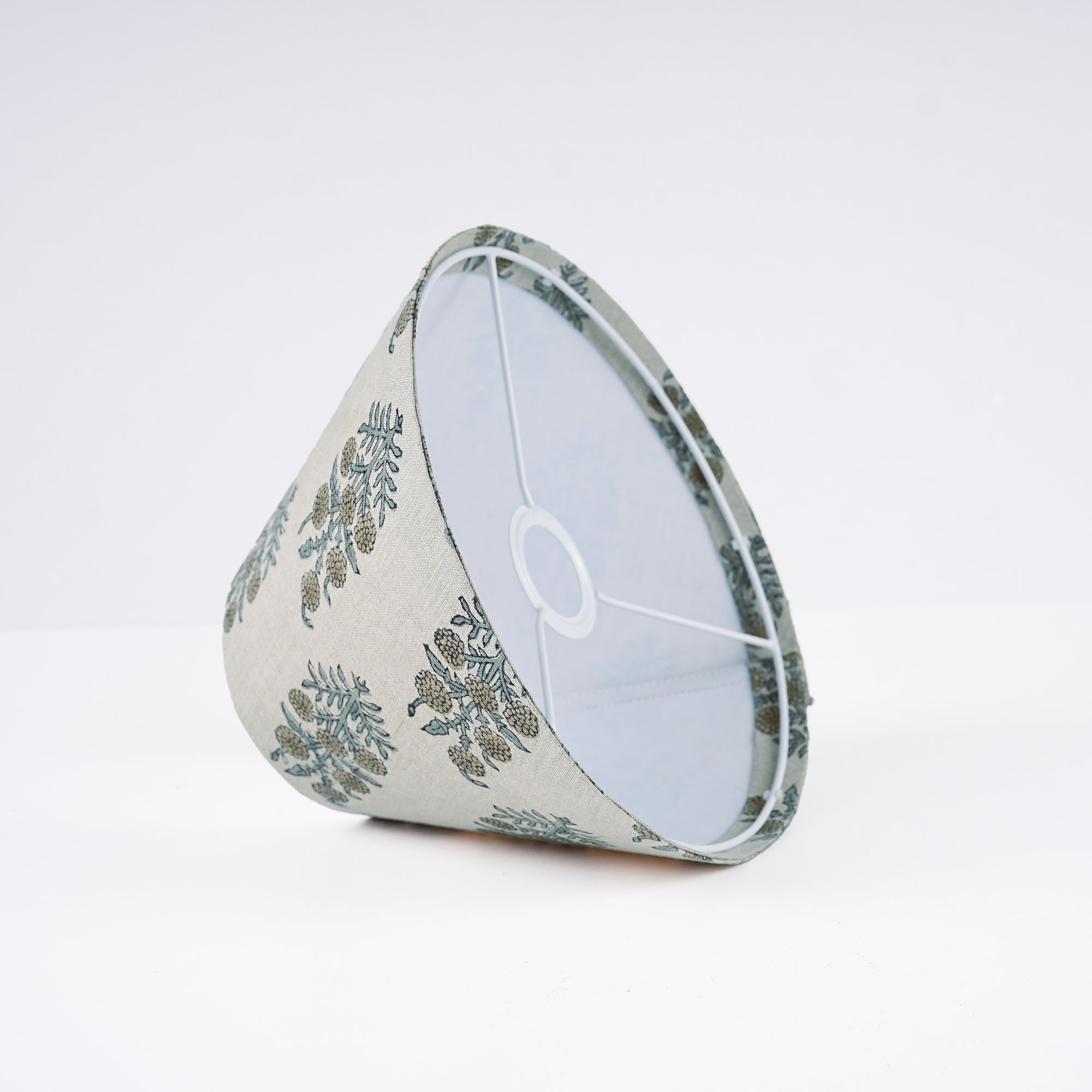 Handmade Pure Linen Boho Decor Coolie Lampshade - Hazara