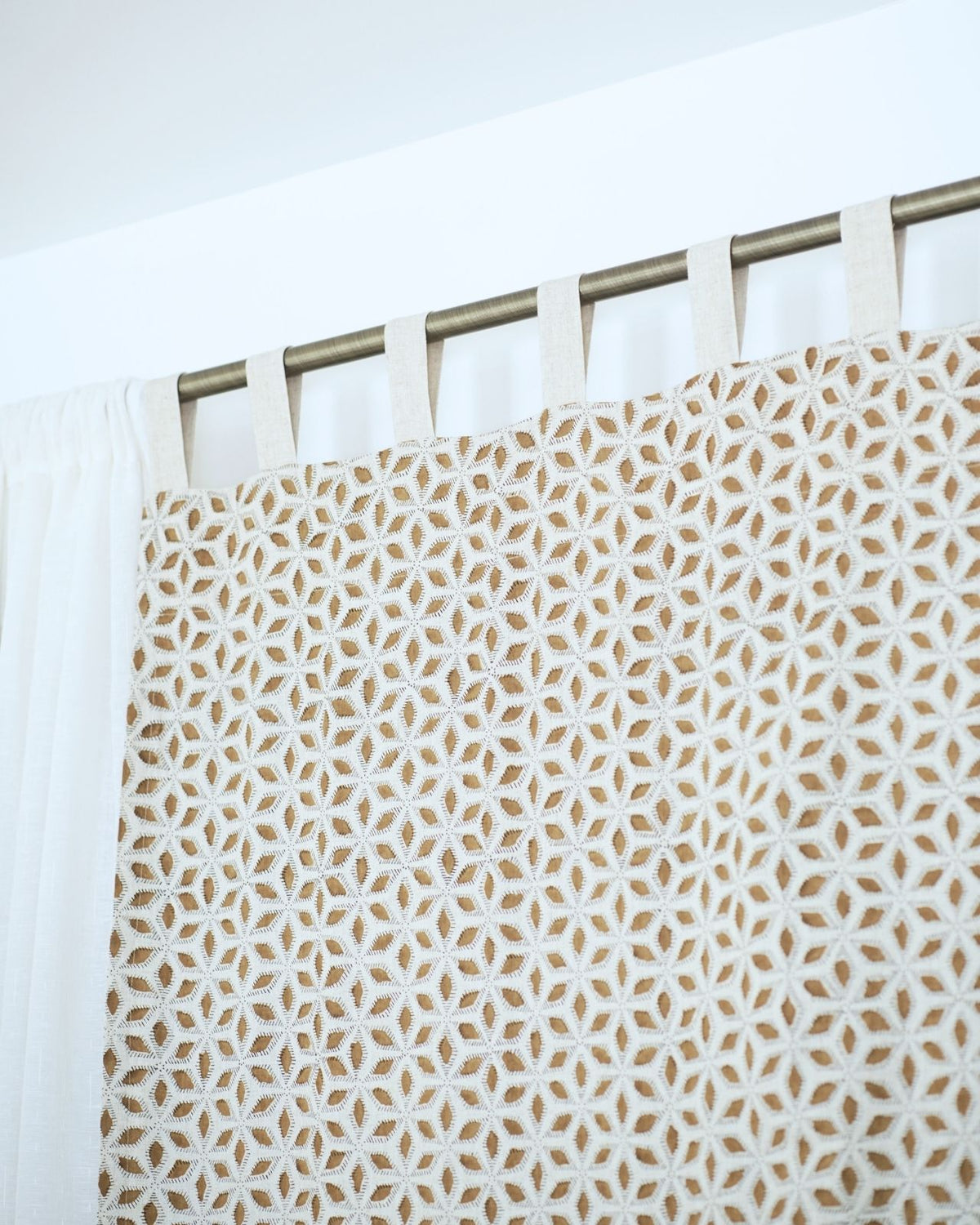 Handmade Viscose Linen Tab Top Window Curtain – Shatkon