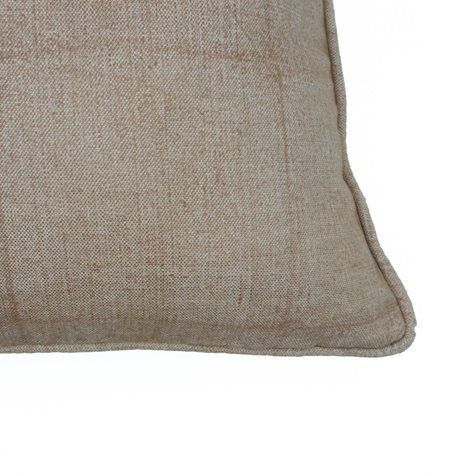 Handmade Solid Beige Oxford Boho Linen Cushion Cover 