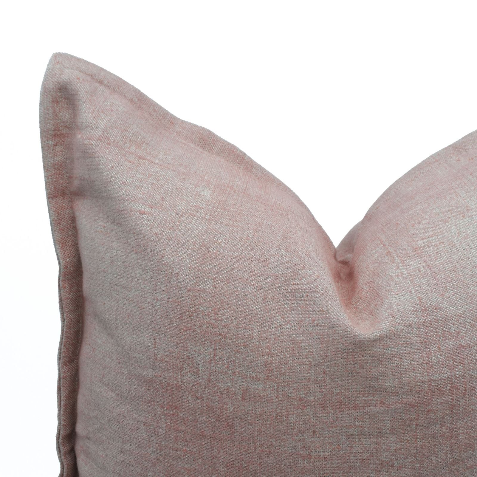 Solid Pink Thick Linen Oxford Boho Pillow Cover | Home Décor