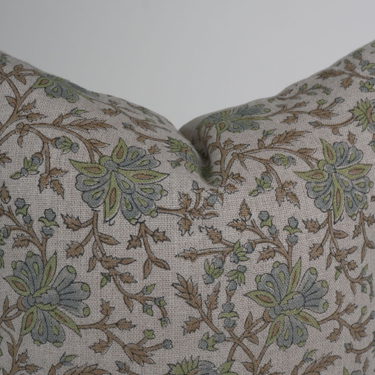 Block Print Neerable Linen Cushion Cover for Living Room