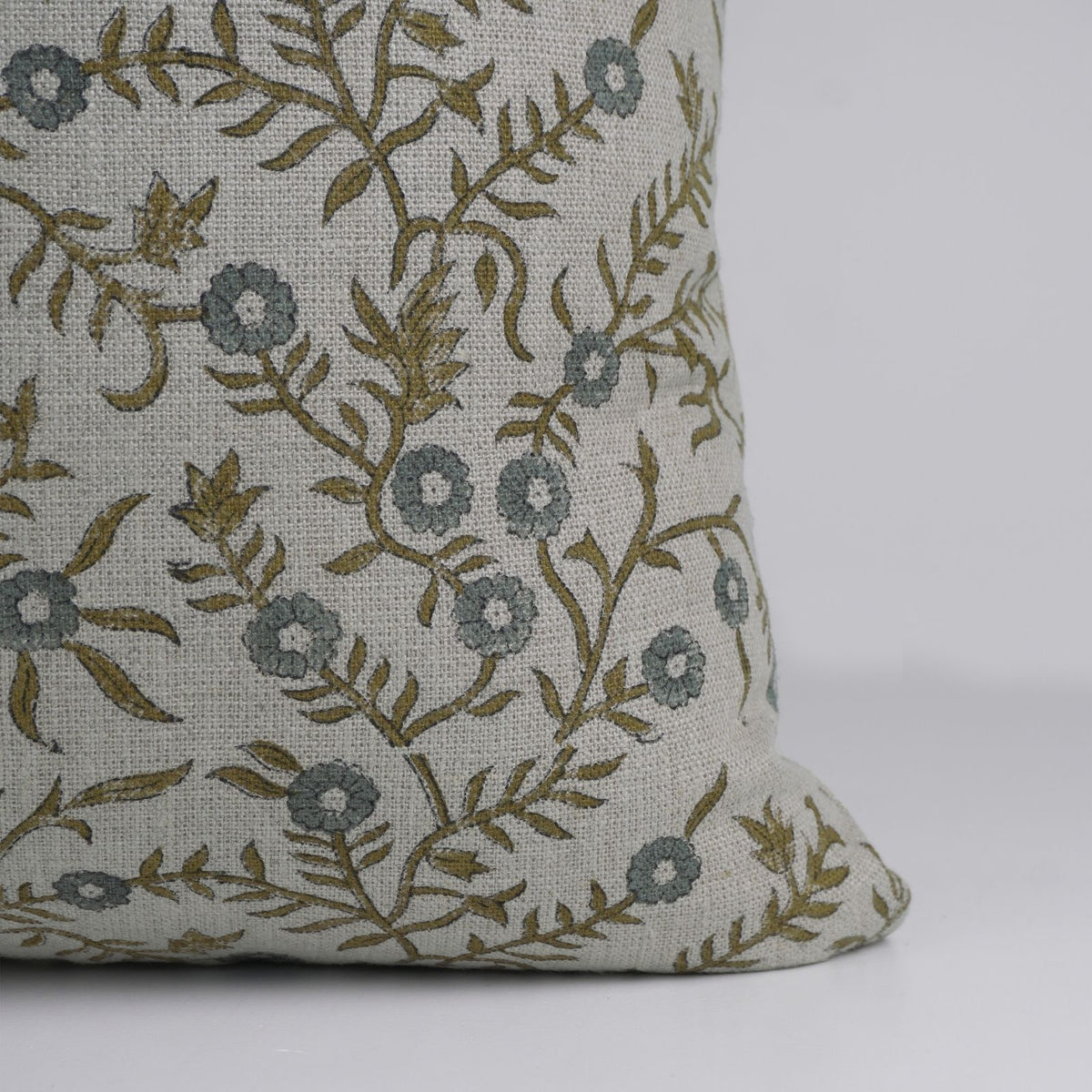 Handmade Floral Thick Linen Cushion Case - Shehjan