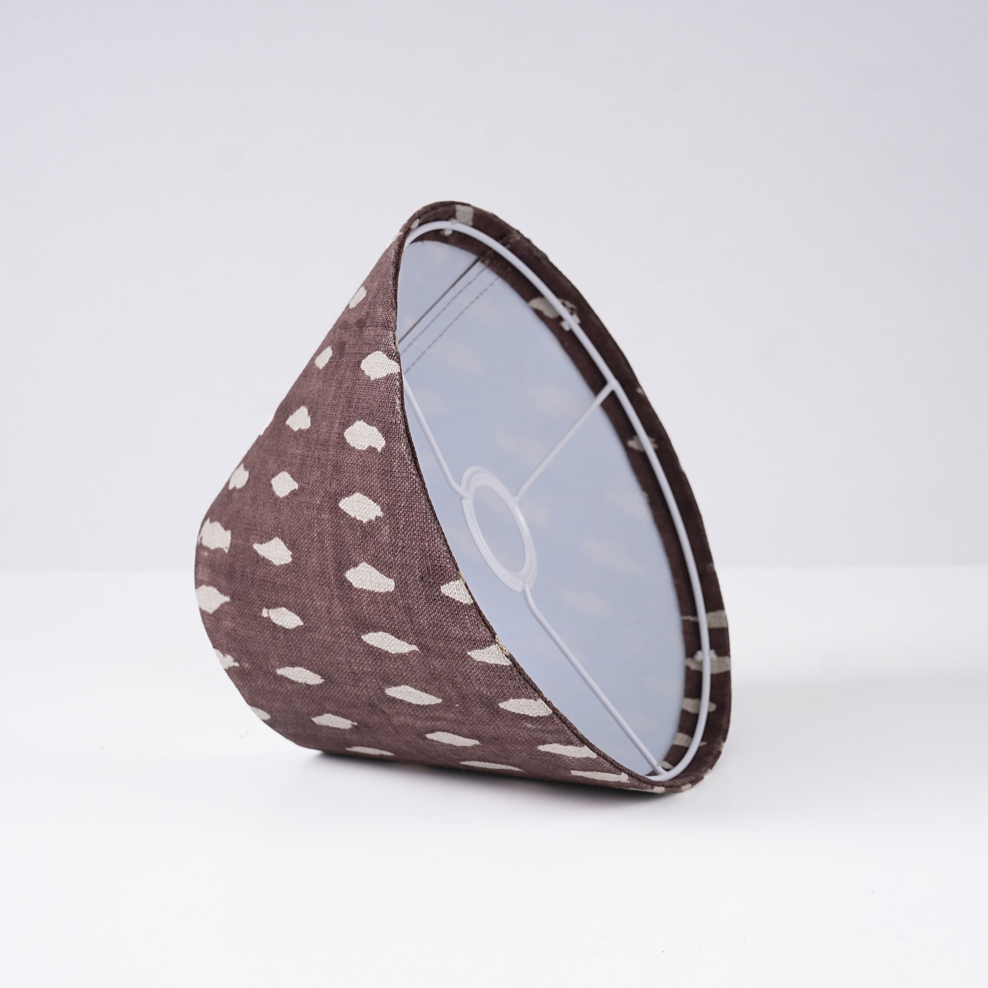Jaipur Handicraft Linen chocolate Brown Lampshade - Omji