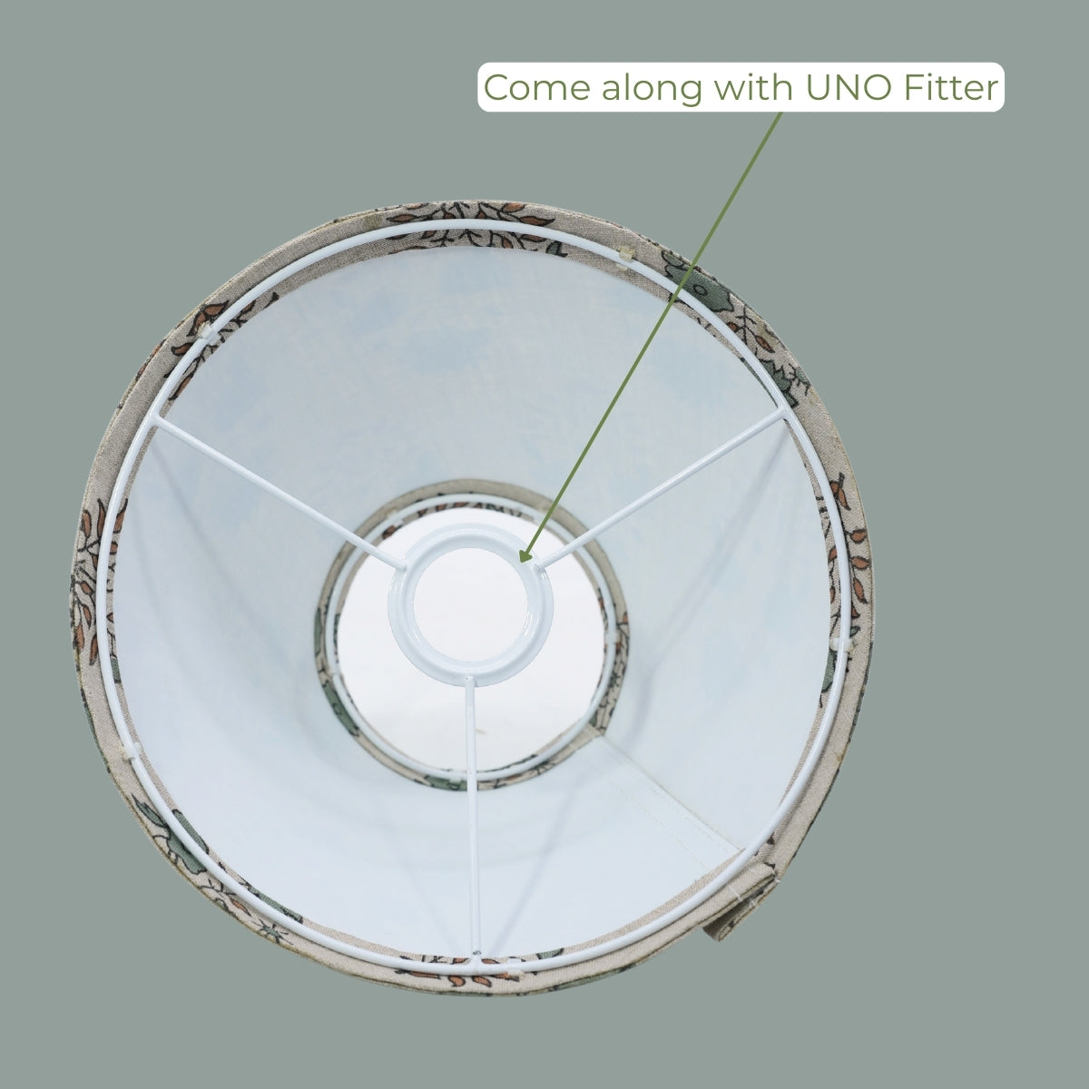 Mayra Gray & Brown Linen Lampshade | Handmade Drum & Coolie Styles