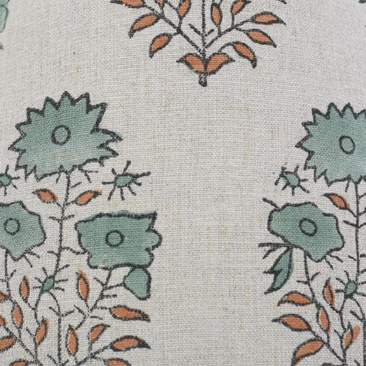 Mayra Gray & Brown Linen Lampshade | Handmade Drum & Coolie Styles