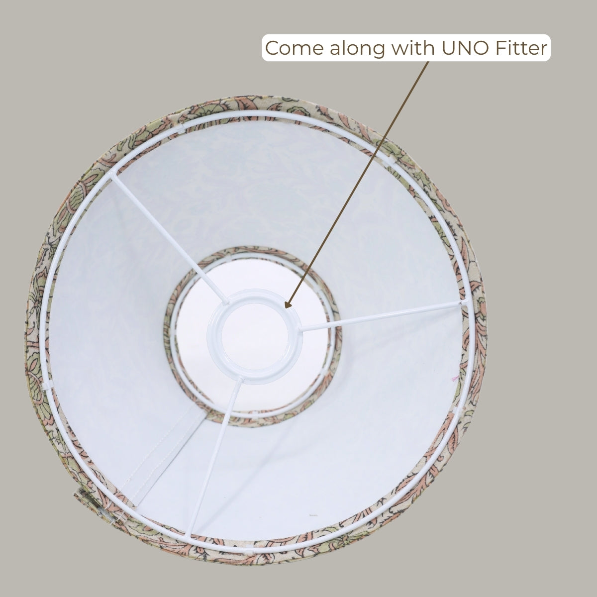 Custard Apple Green & Pink Linen Lampshade | Handmade Drum & Coolie Styles