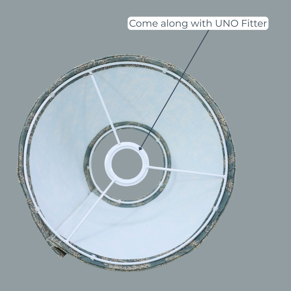 Neelgagan Blue Linen Lampshade | Handmade Drum & Coolie Styles