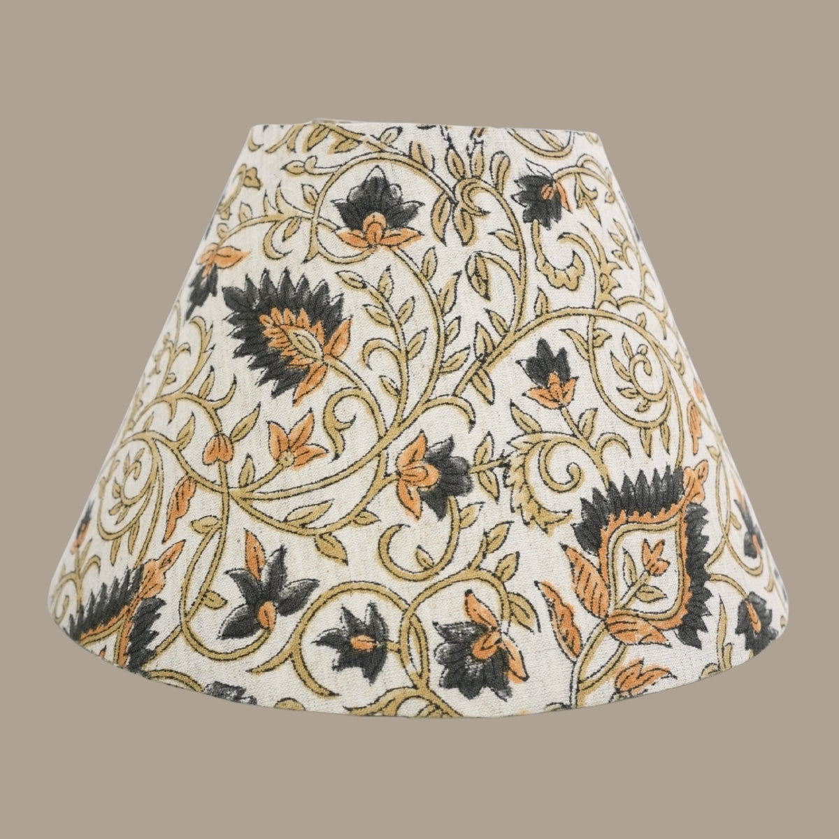 Hawamahl Blue & Green Floral Viscose Linen Detachable Lampshade