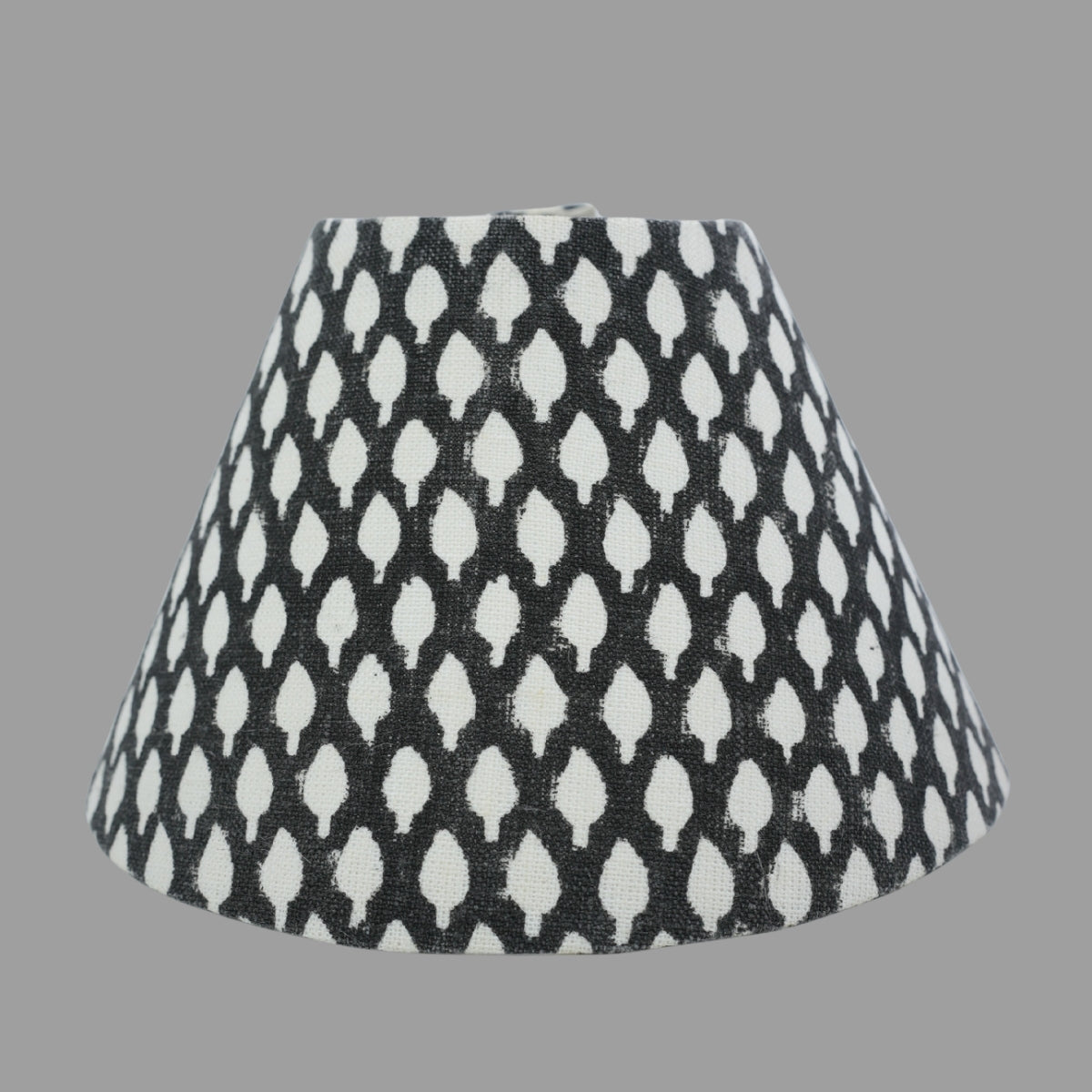 Khushbu Black Floral Thick Linen Detachable Lampshade for Bedroom