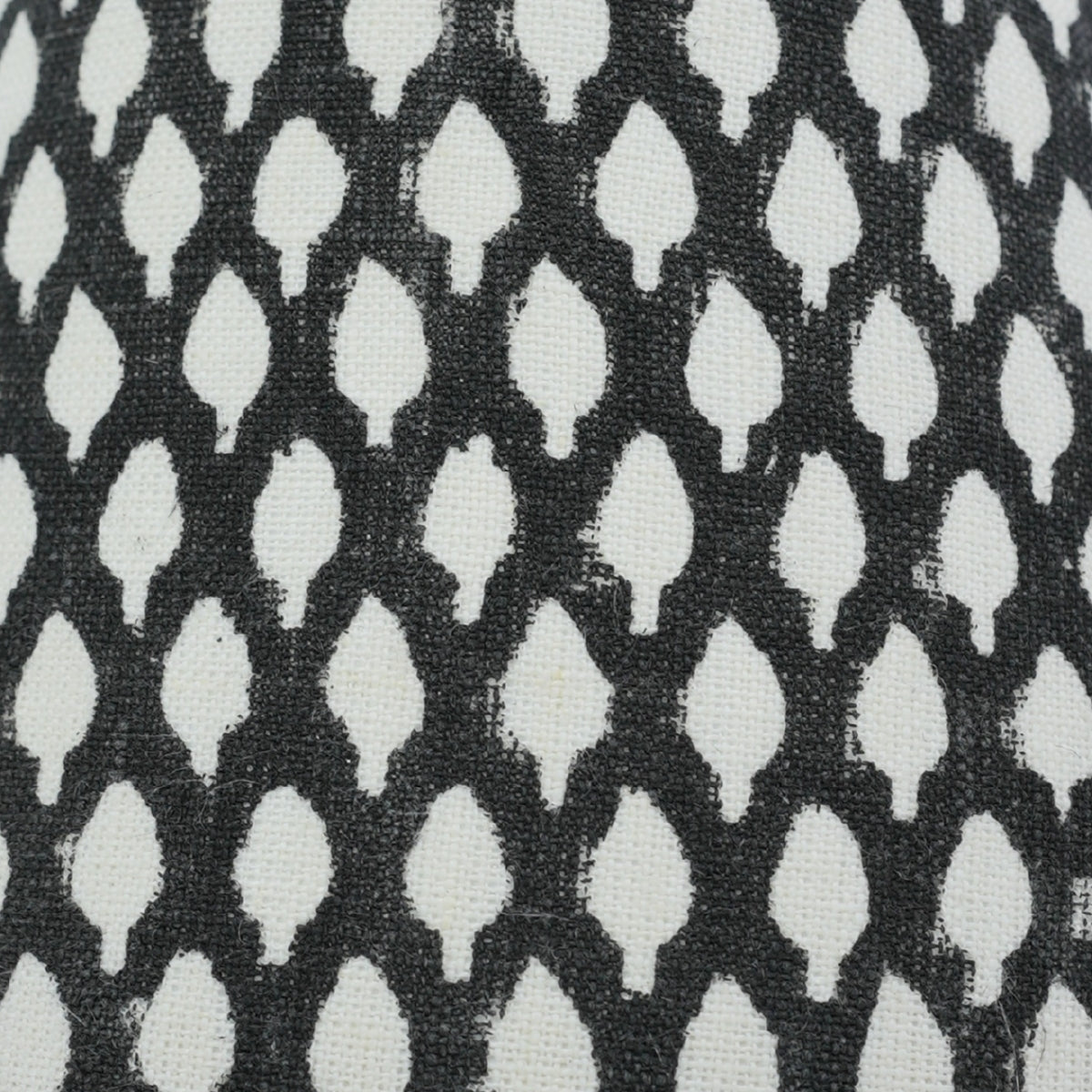 Khushbu Black Floral Thick Linen Detachable Lampshade for Bedroom