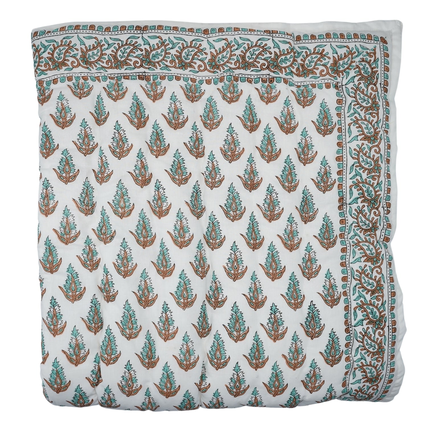 Kanak Buti Hand Block Print Reversible Cotton Quilt