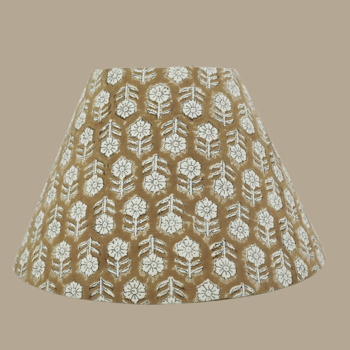 Tulsi Buti Brown & Gray Thick Cotton Detachable Lampshade
