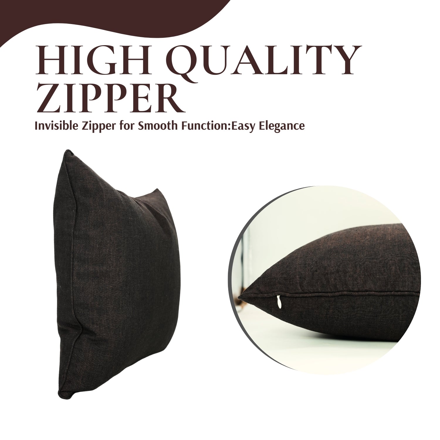 Premium Solid Linen Sofa/Couch Cushion/Pillow Cover