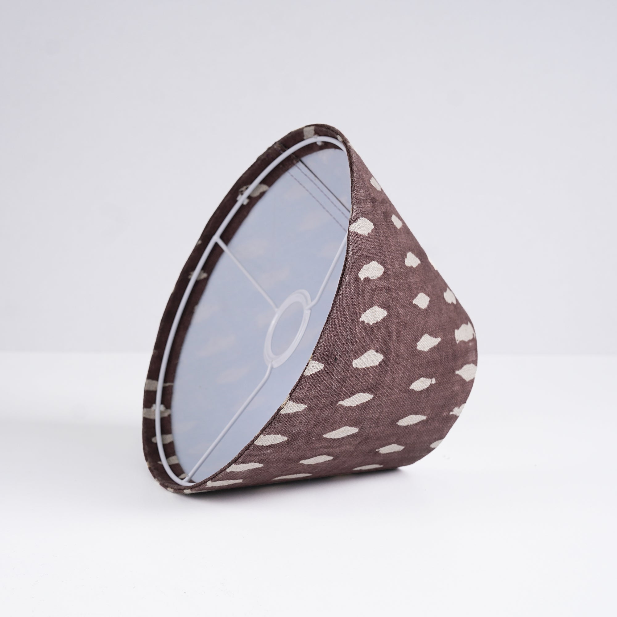 Jaipur Handicraft Linen chocolate Brown Lampshade - Omji