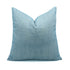 Solid Blue Thick Linen Throw Pillow Cover | Home Decor Accent