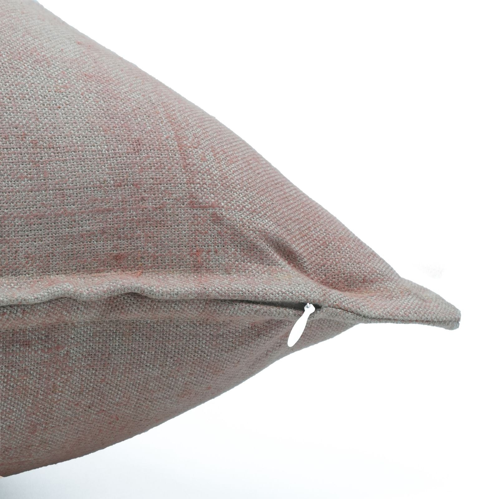 Solid Pink Thick Linen Oxford Pillow Cover | Farmhouse Decor