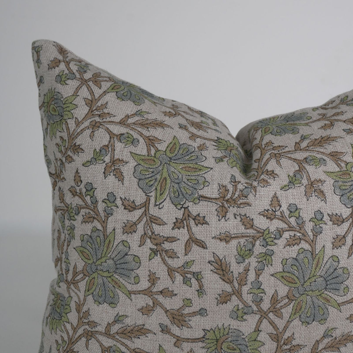 Block Print Neerable Linen Cushion Cover for Living Room