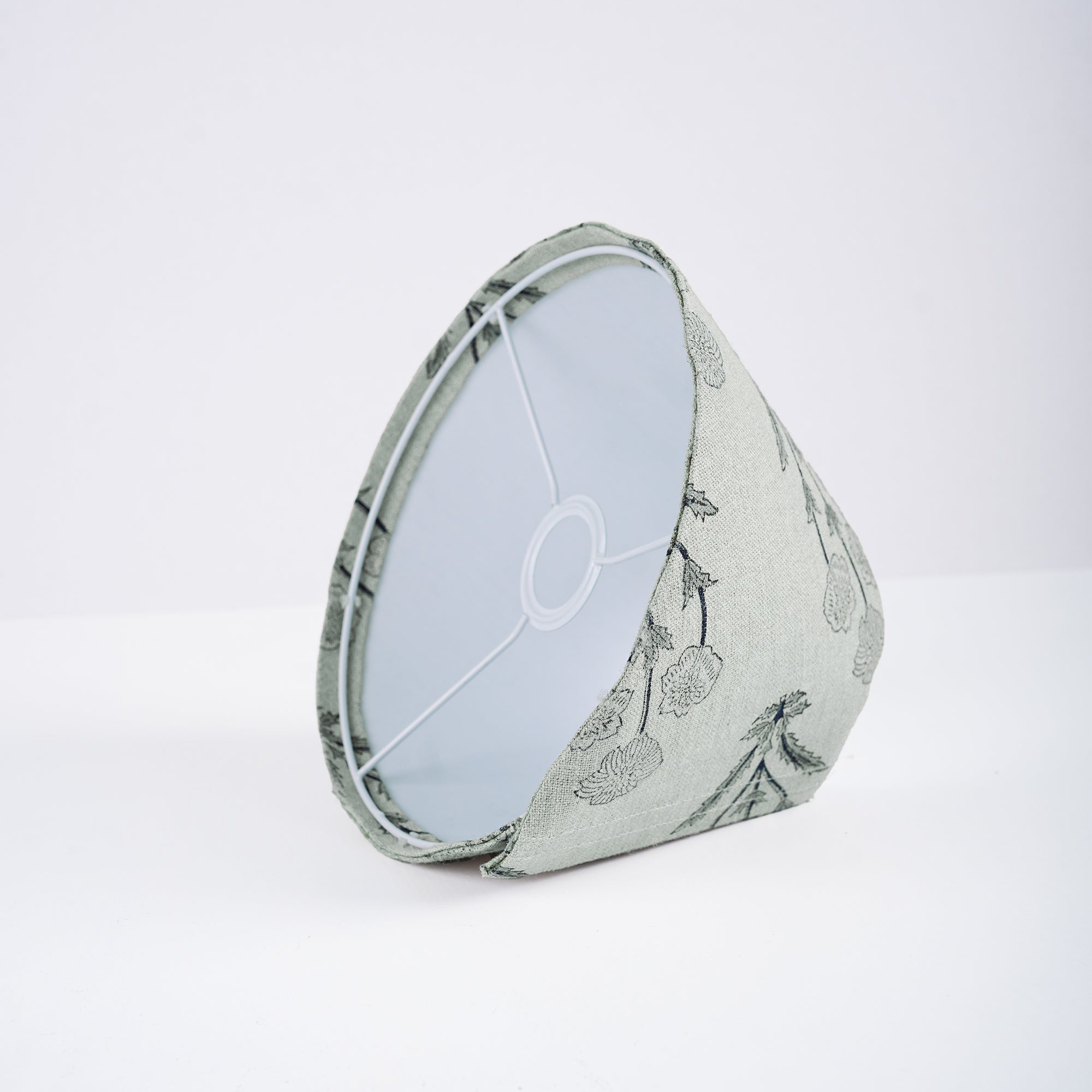 Amitabh Block Printed Thick Linen Coolie Table Lampshade