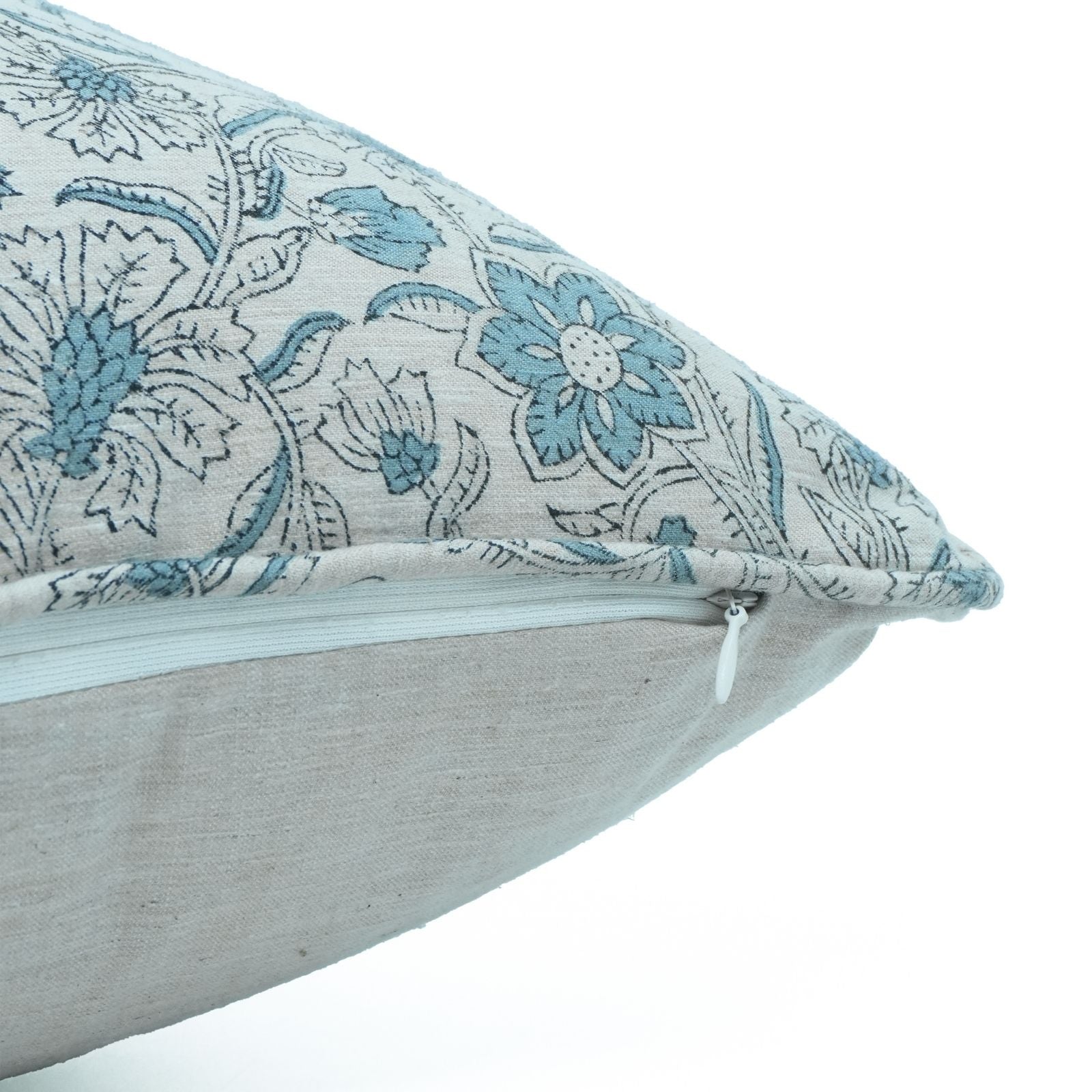 Jarul Handmade Linen Blend Piping Pillow Cover for Living Room 