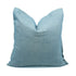 Solid Blue Thick Linen Oxford Throw Pillow Cover