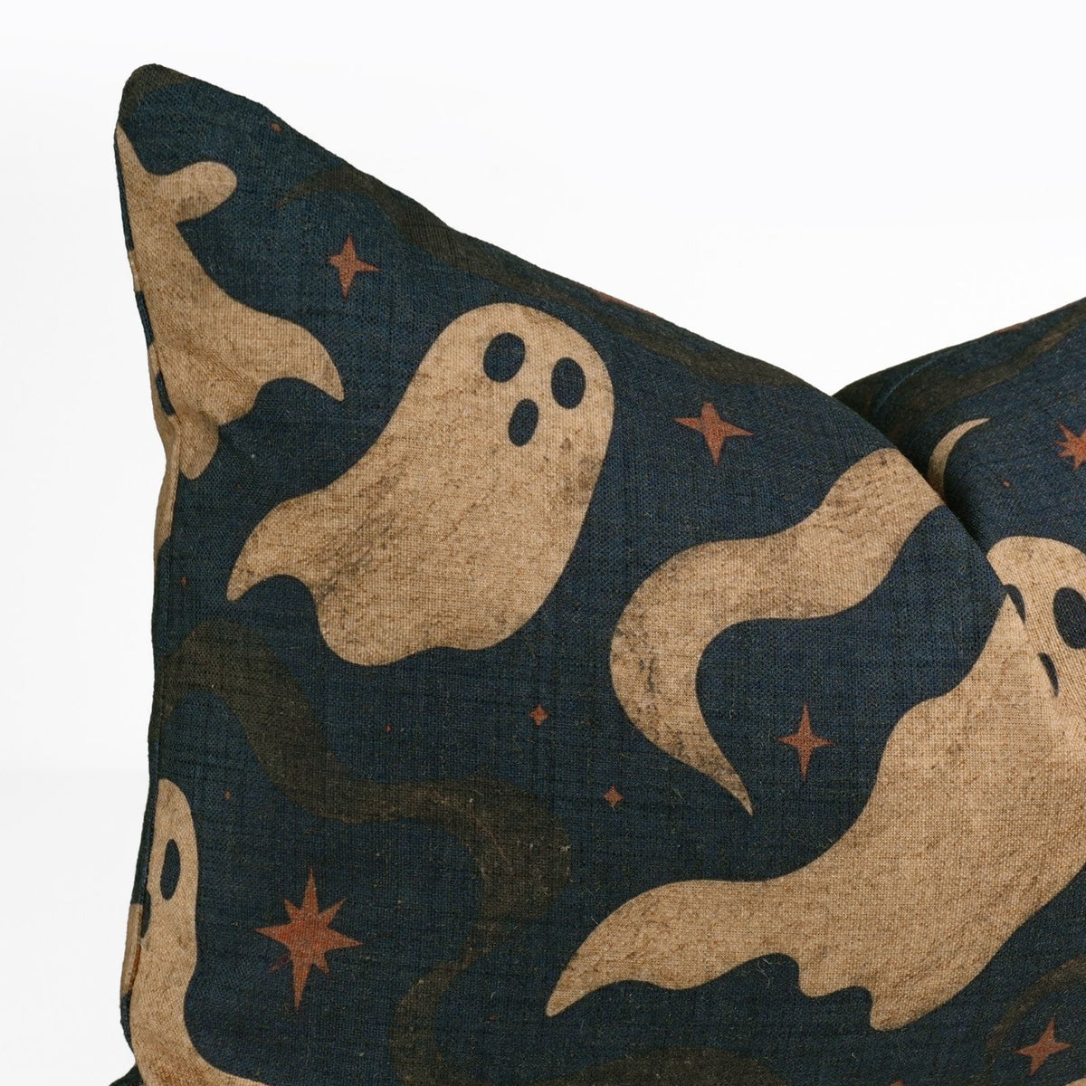 Spook Ghost Printed Boho Lumbar Cushion Cover Halloween Decor 