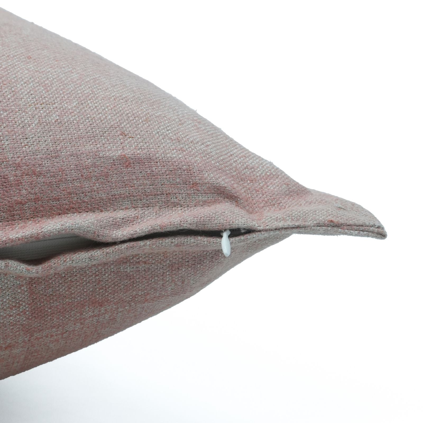 Solid Pink Thick Linen Oxford Boho Pillow Cover | Home Décor