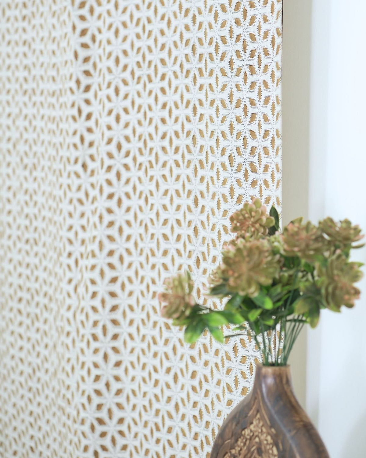 Handmade Viscose Linen Tab Top Window Curtain – Shatkon