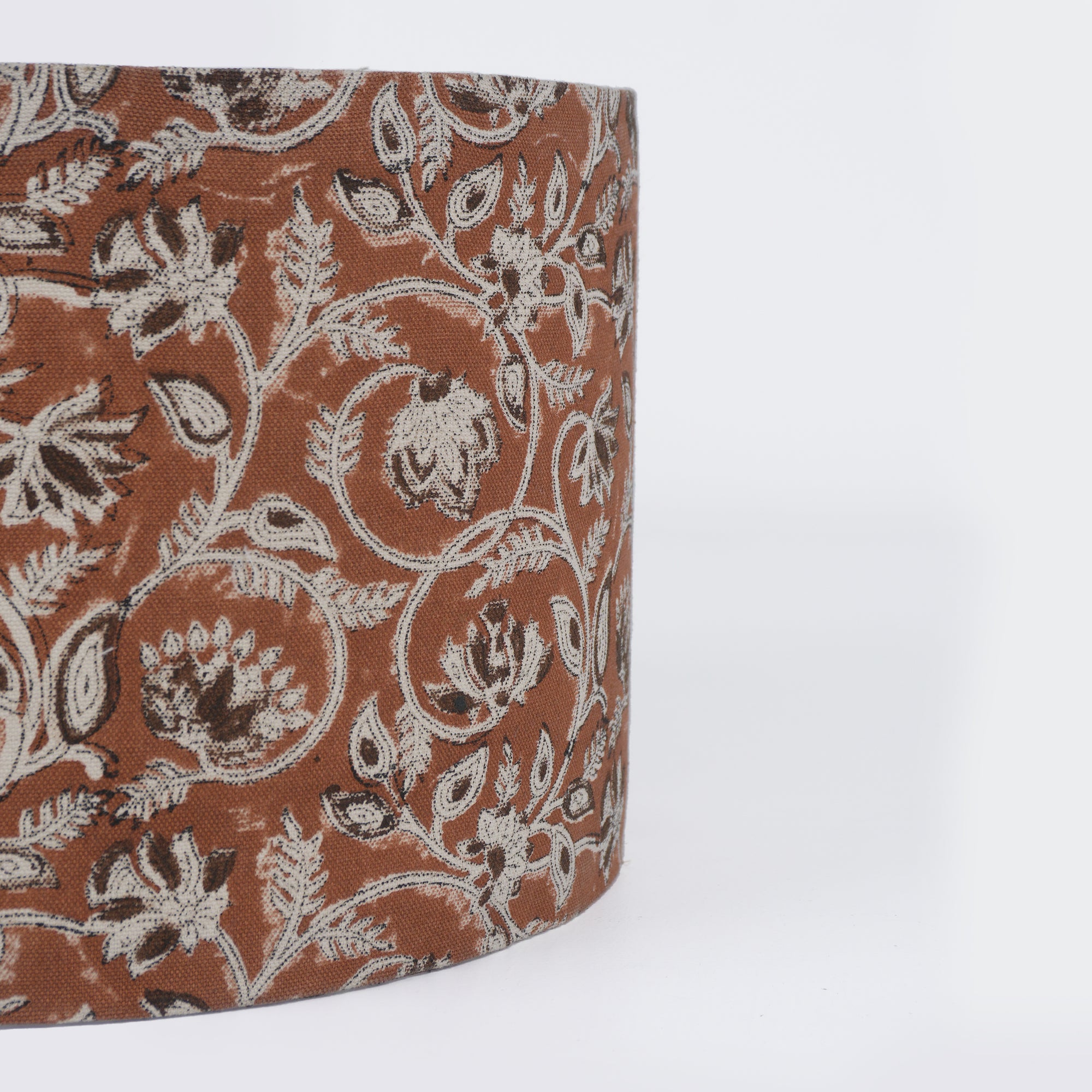 Jaipur Handicraft Rust Saraswati Print Duck Canvas Lampshade