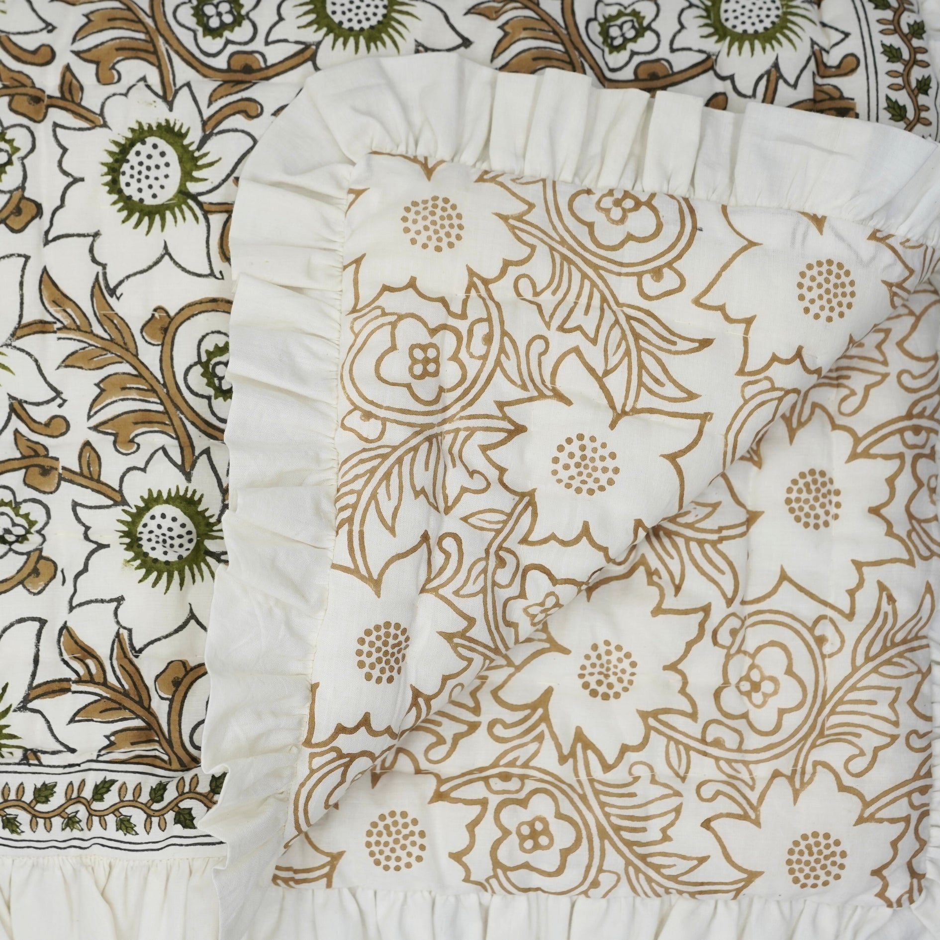 Block Printed Soft Cotton Block Printed for Elegant Housewarming Decor