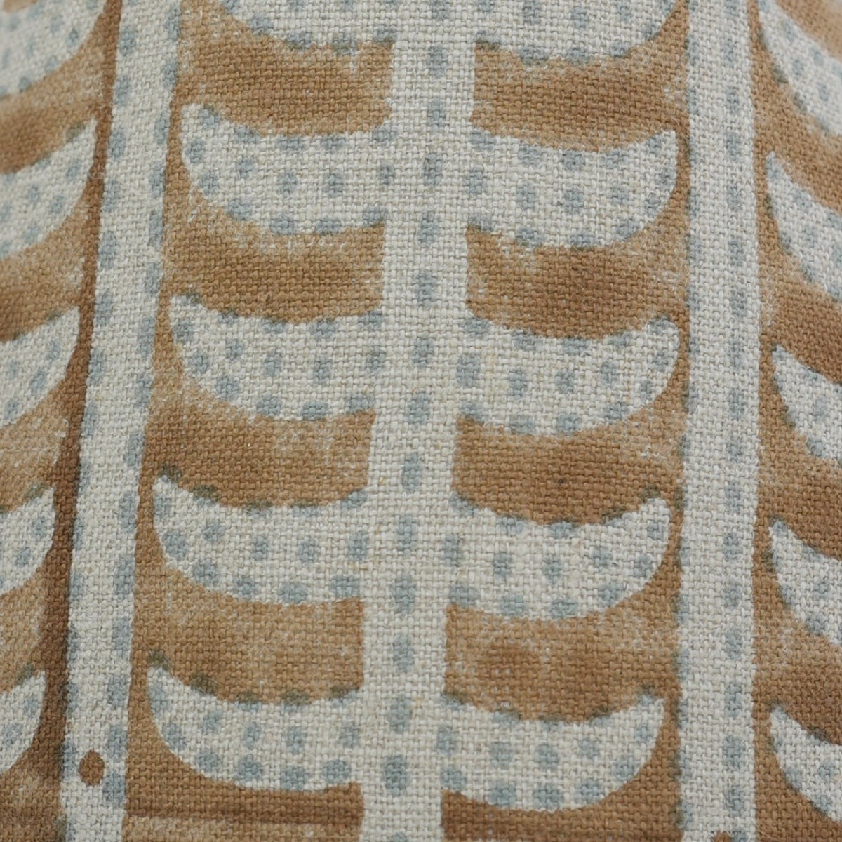 Garud Brown & Gray Floral Thick Linen Lampshade | Handmade Drum & Coolie