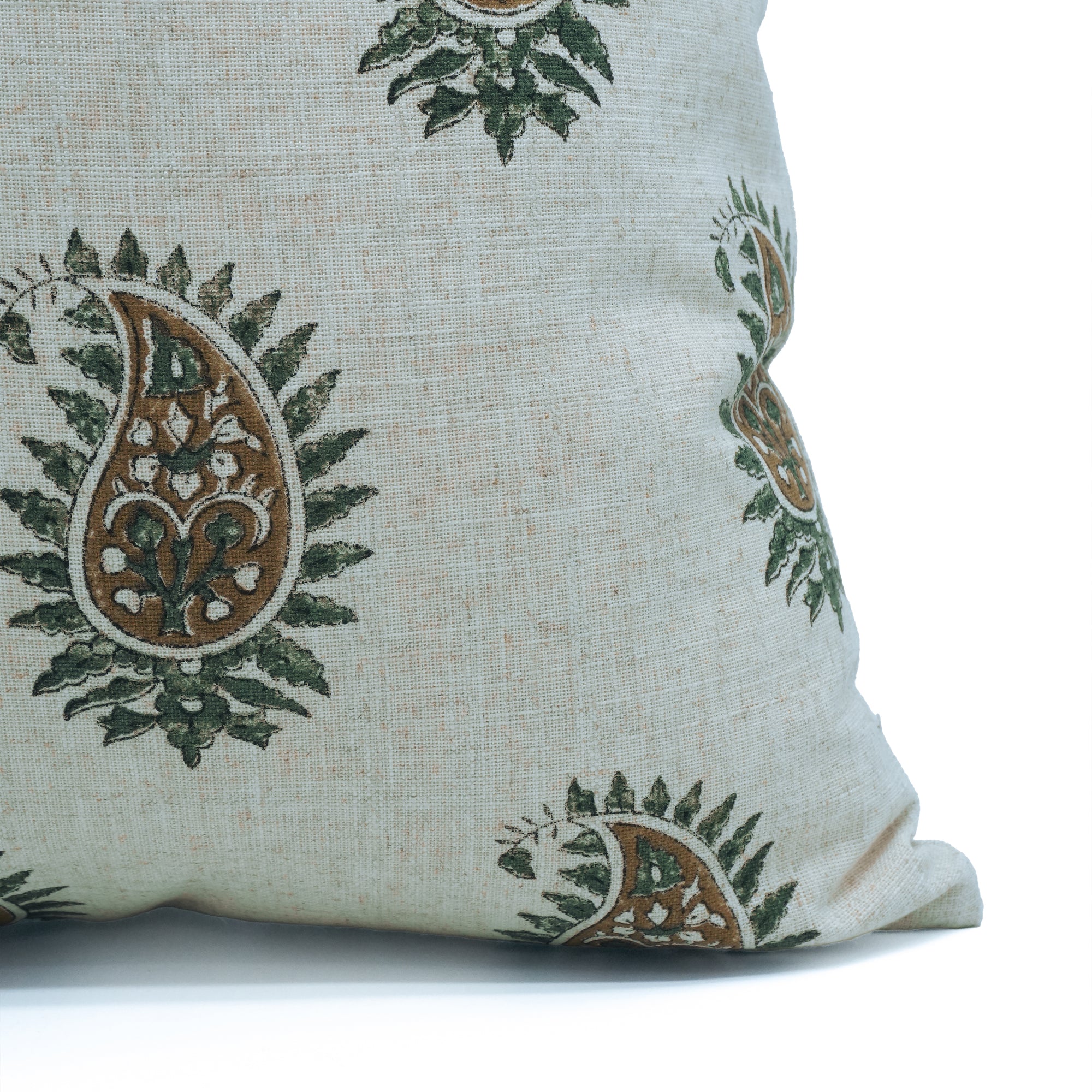 Indian Block Print Viscose Linen Throw Cover - Lakshita