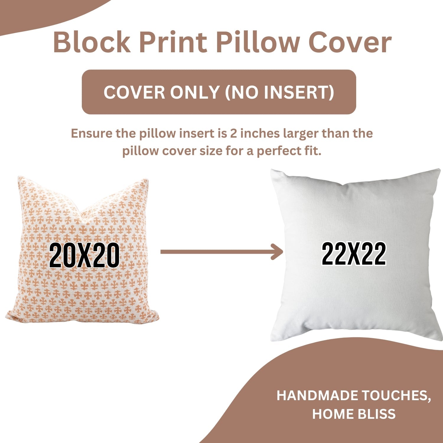 Indian Boho Mustard and Gray Floral Block Printed Cushion Cover on Pure Linen for Farmhouse & Modern Bedroom Decor - BINDIKA