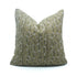 Pishta Block Print Thick Linen Sofa Cushion Cover Brown Floral