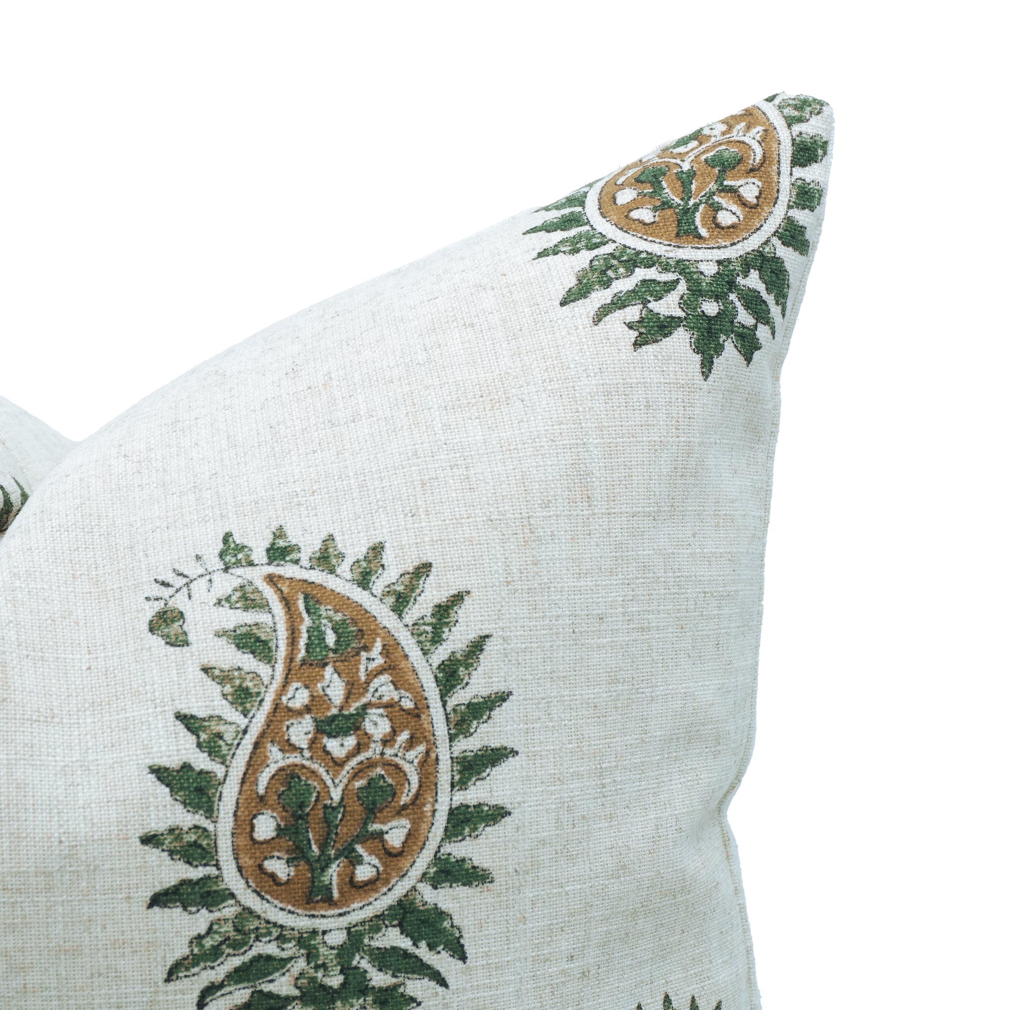 Indian Block Print Viscose Linen Throw Cover - Lakshita