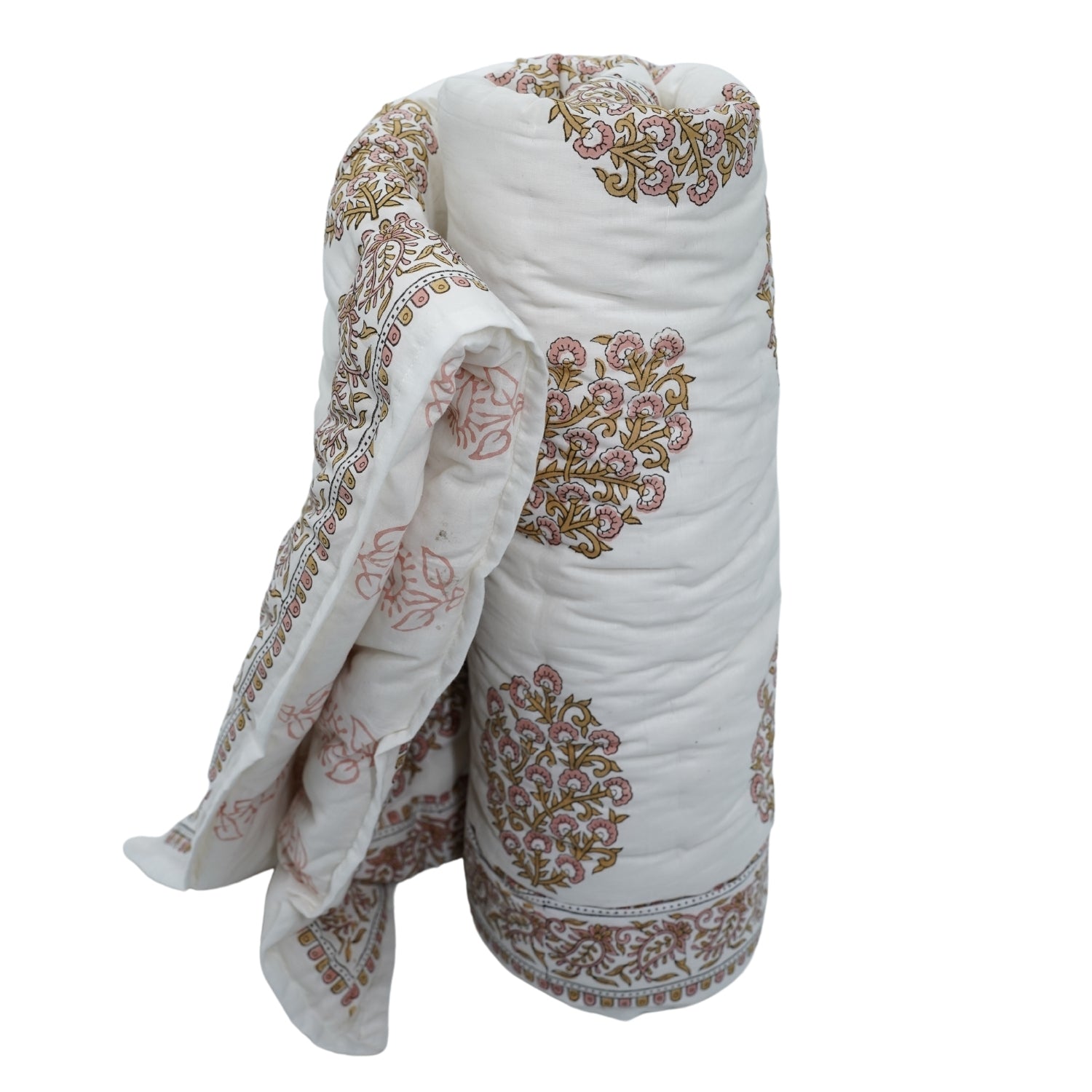 Guldasta Hand Block Print Reversible Cotton Quilt