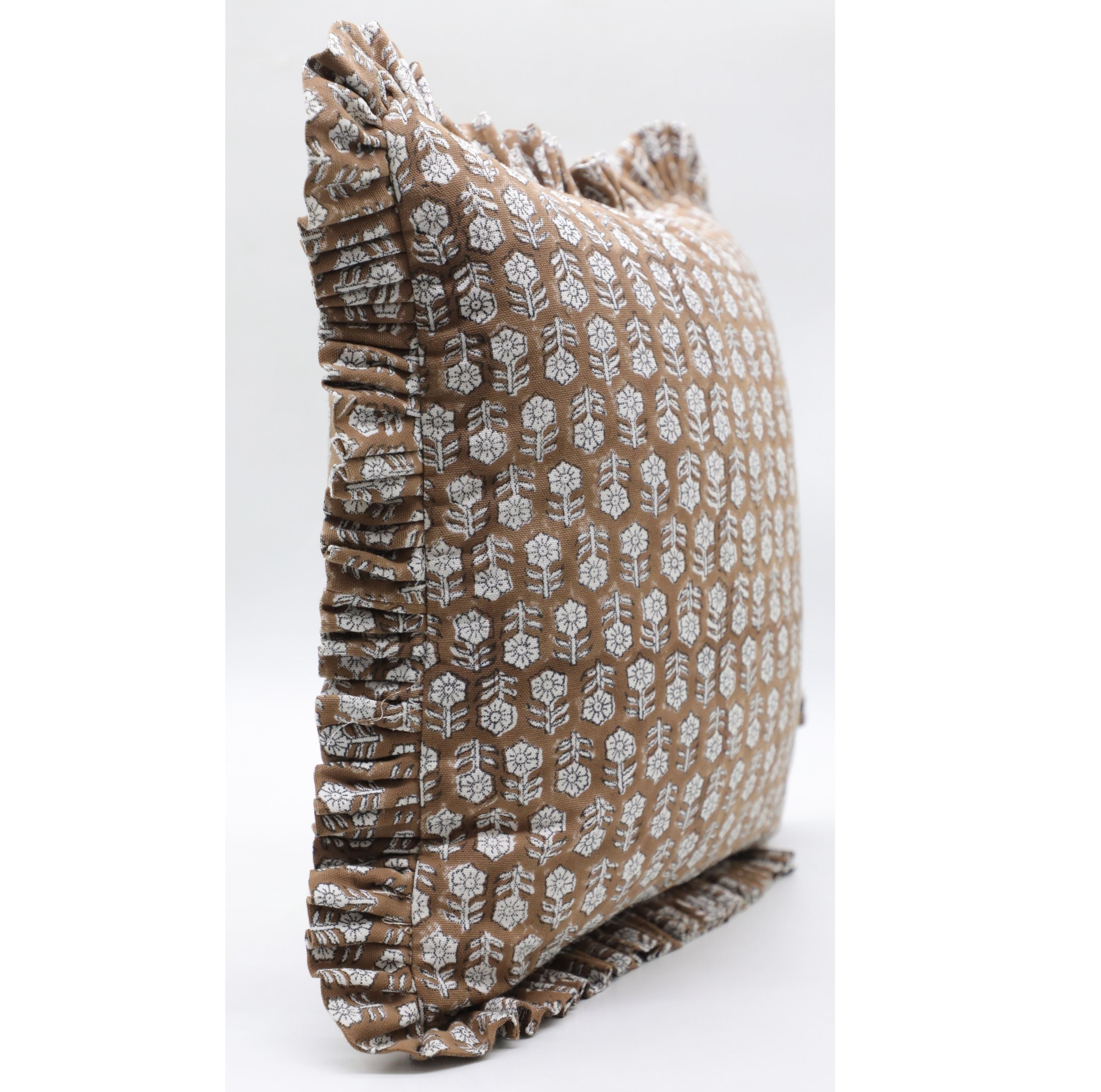 Tulsi Buti - Ruffle Pillow Cover Fabdivine