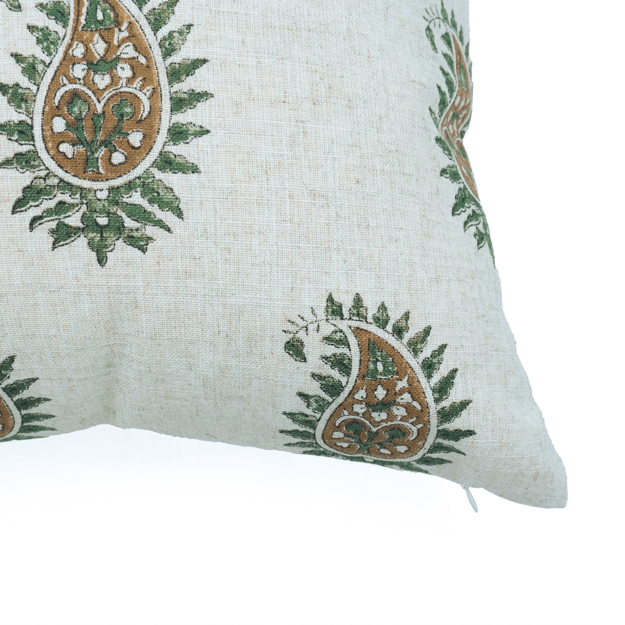 Indian Block Print Viscose Linen Throw Cover - Lakshita