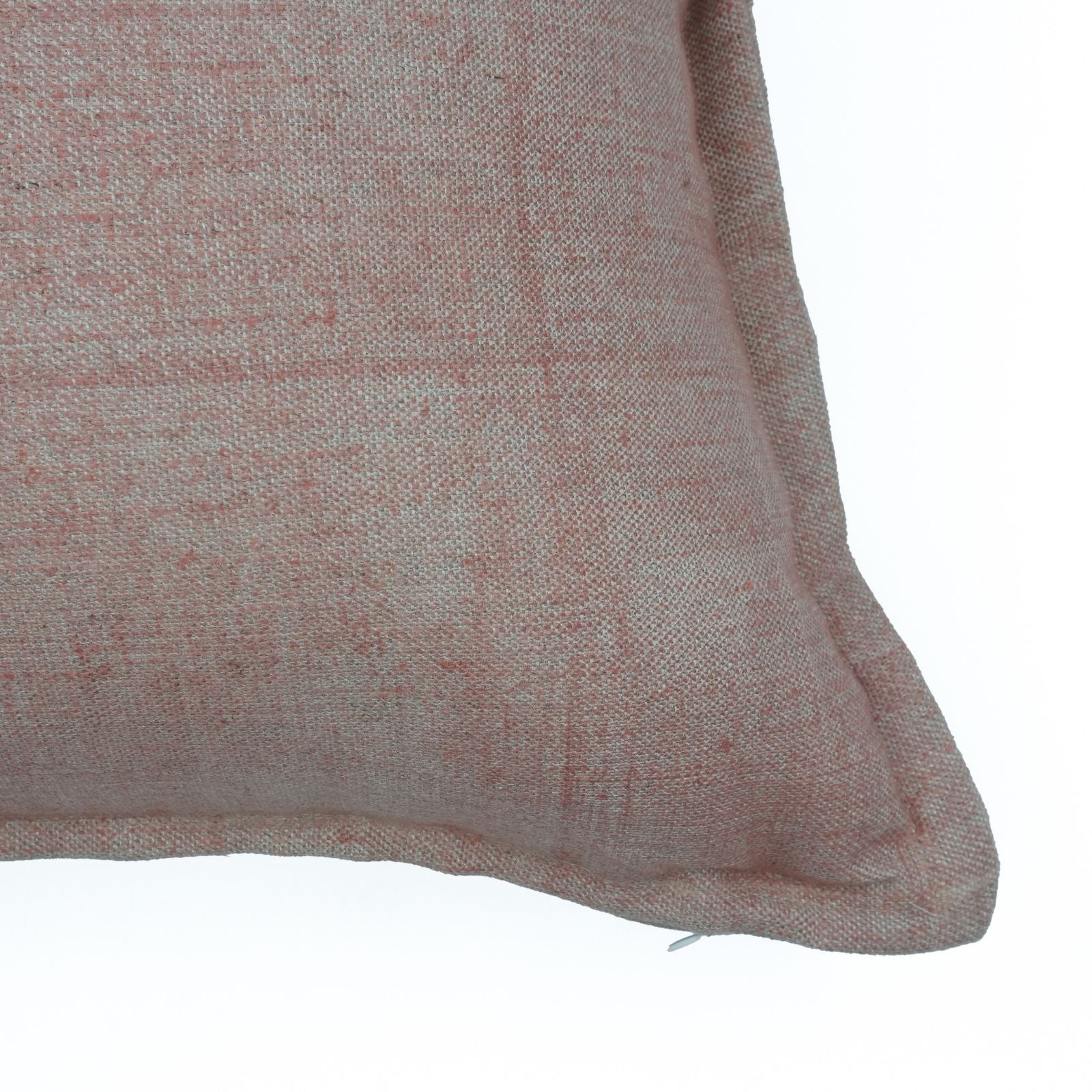 Solid Pink Thick Linen Oxford Pillow Cover | Farmhouse Decor