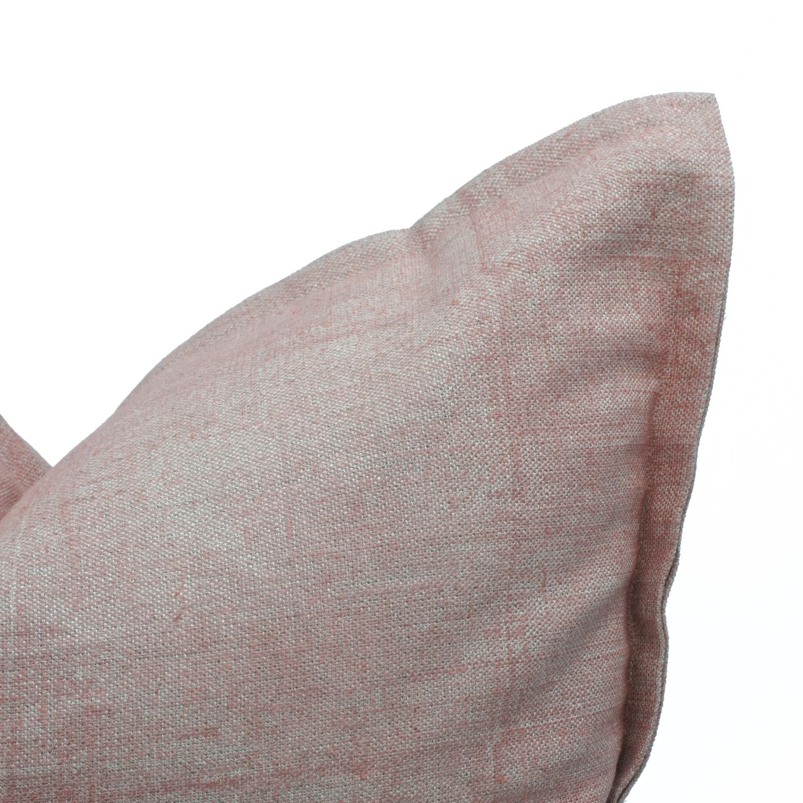 Solid Pink Thick Linen Oxford Boho Pillow Cover | Home Décor