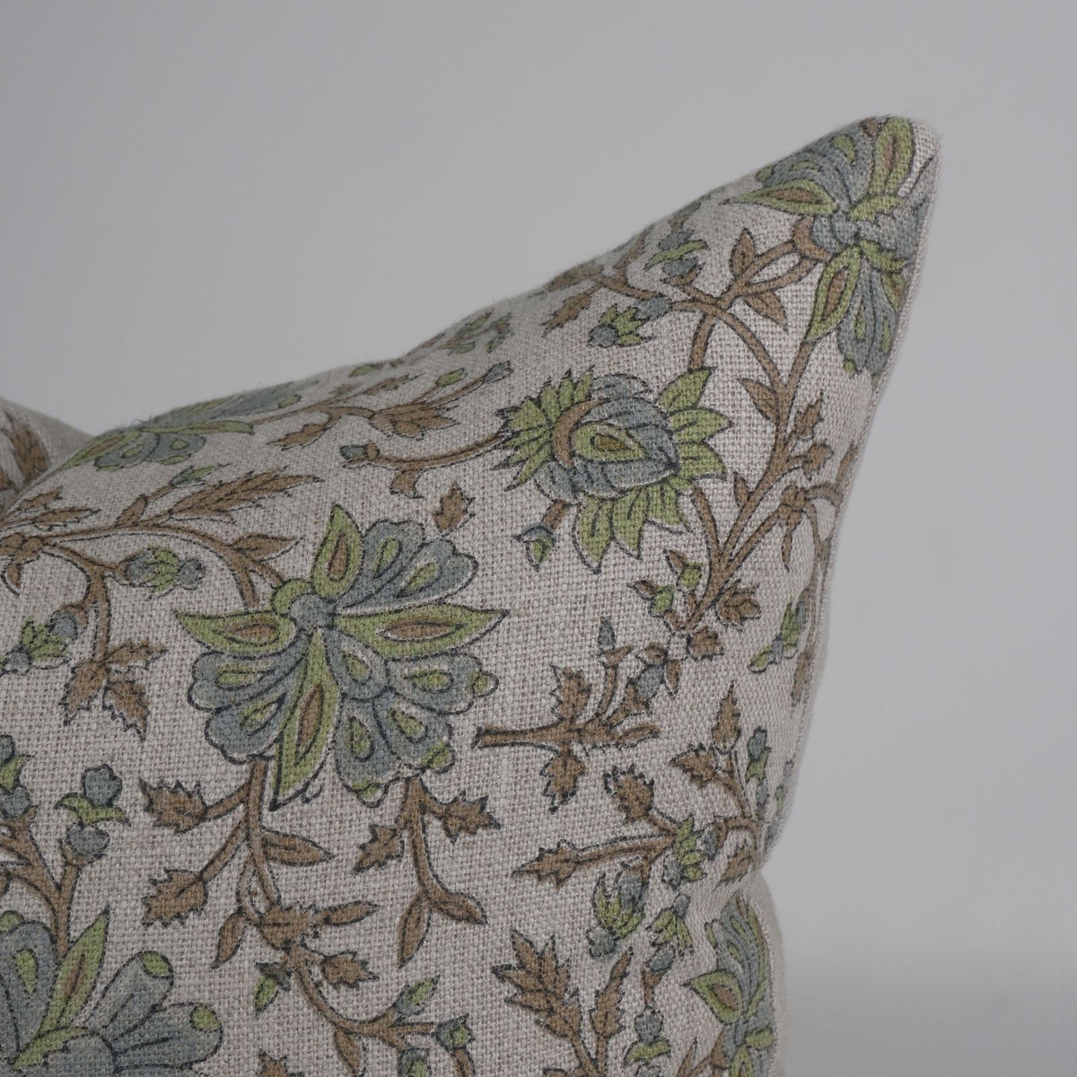 Block Print Neerable Linen Cushion Cover for Living Room