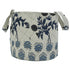 Hand print basket with ethnic motif